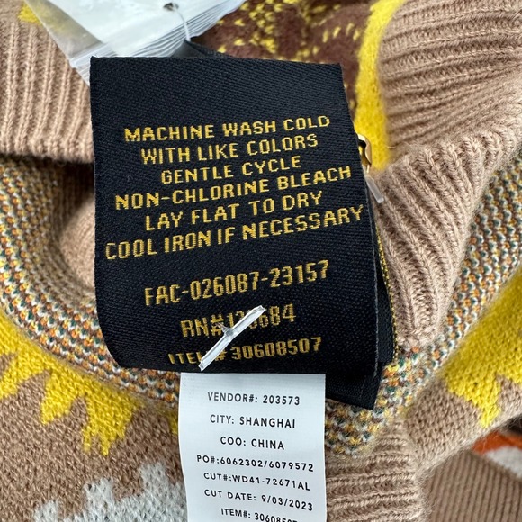 Disney BoxLunch Pocahontas Sunflower Patterned Cardigan Womens Small Brown - Picture 8 of 8